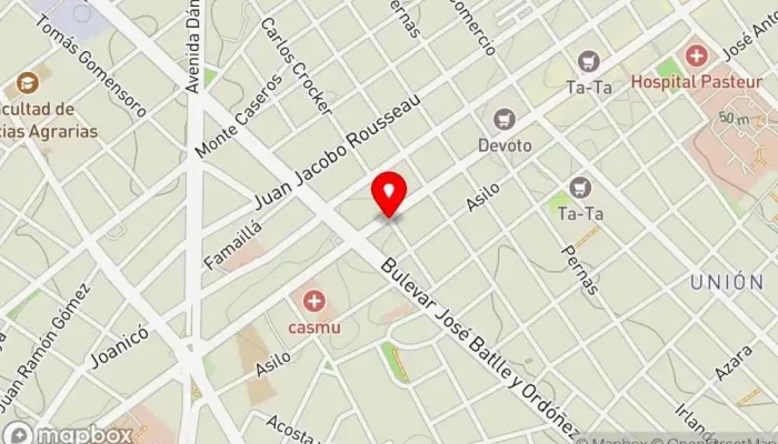 mapa de 18 de julio Bar en Montevideo