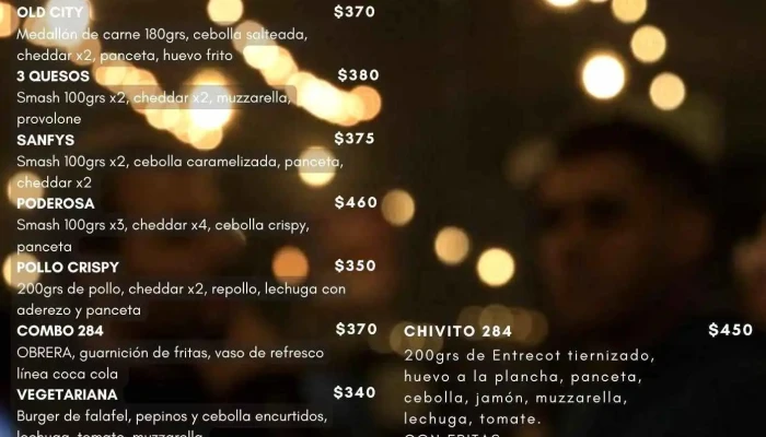 284 Burger House Ciudad Vieja:  Menu - Hamburguesería