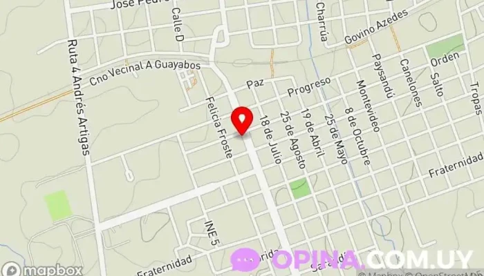 mapa de 8PM Bar & Grill Restaurante en Guichón