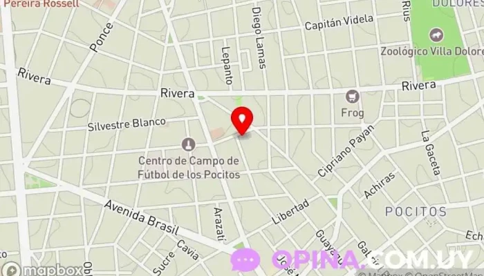 mapa de Abate Propiedades Agencia inmobiliaria en Montevideo