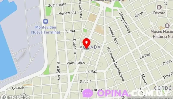 mapa de Acacia Propiedades Agentes inmobiliarios en Montevideo