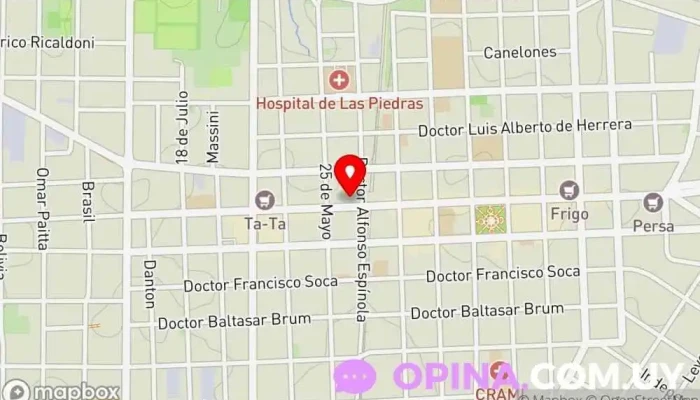 mapa de ACADEMIA ARCHI Centros de formación para obtener el carné de conducir en Las Piedras