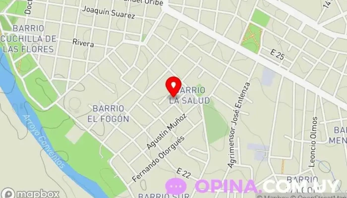 mapa de Academia Aula de la Música Centro educativo en Melo