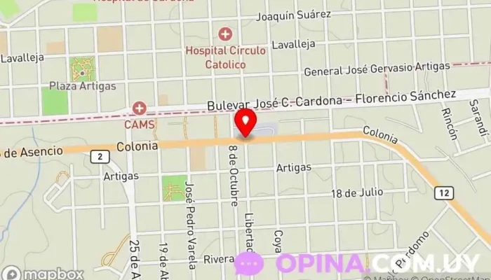 mapa de Academia Car's Autoescuela en Florencio Sánchez