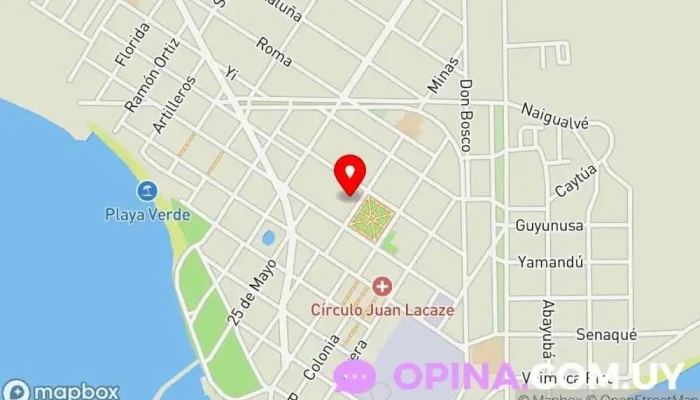 mapa de Academia Cintepa Institución educativa en Juan L. Lacaze