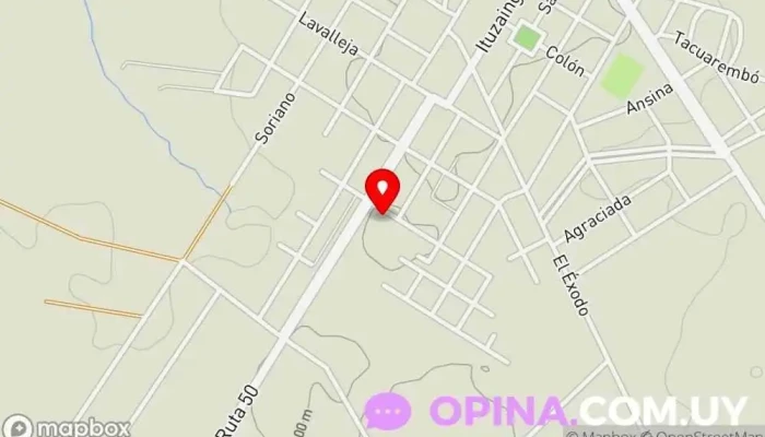 mapa de Academia de baile Moving Dance Academia de baile en Tarariras