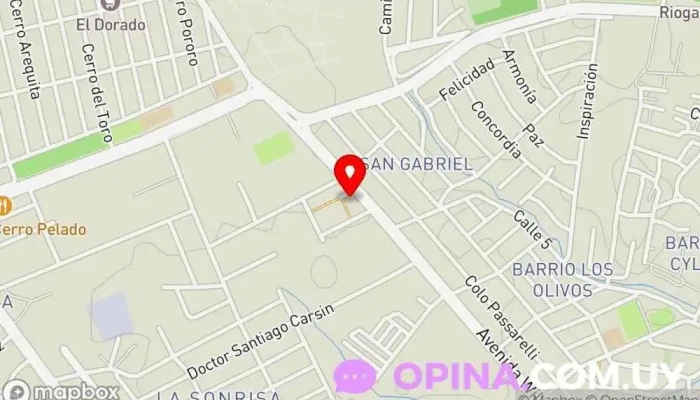 mapa de Academia de Boxeo Castro Veloz Gimnasio en Maldonado