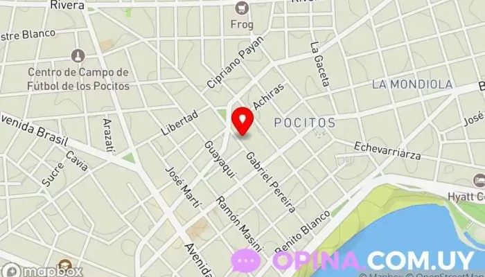 mapa de Academia de Choferes Accord Escuela, Zona de formación de conductores, Centro de formación en Montevideo