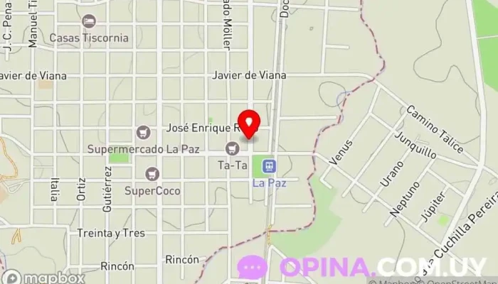 mapa de Academia de Choferes A&M Zona de formación de conductores en La Paz