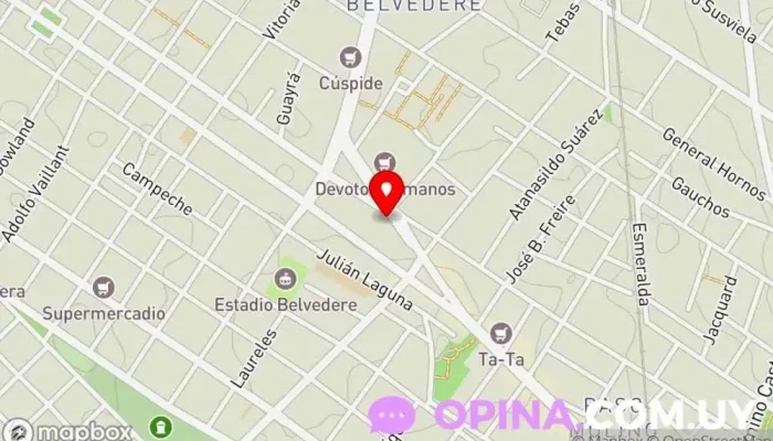 mapa de Academia De choferes 