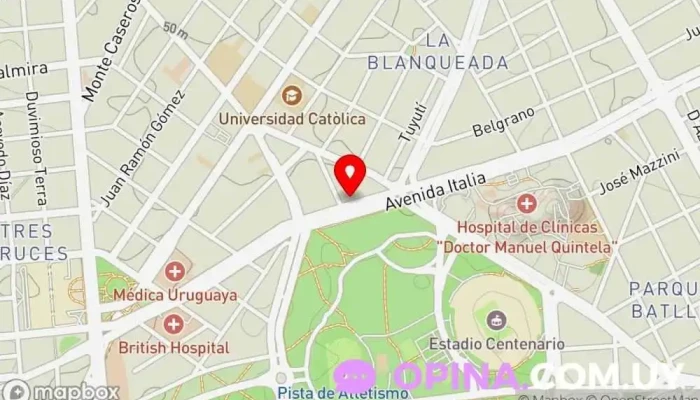 mapa de Academia De Choferes Del Parque Centros de formación para obtener el carné de conducir en Montevideo