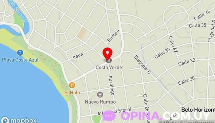 mapa de Academia de choferes  en Costa Azul