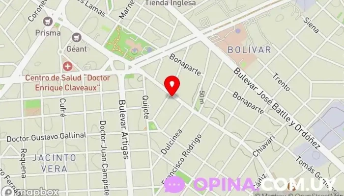 mapa de Academia de choferes M.A.R Autoescuela en Montevideo