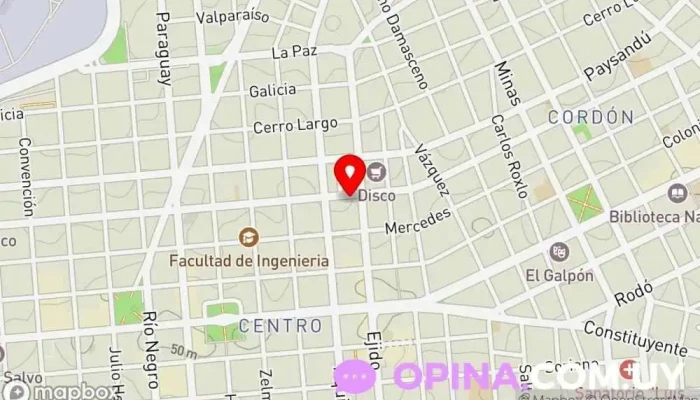 mapa de ACADEMIA DE CHÓFERES OSLO Autoescuela en Montevideo