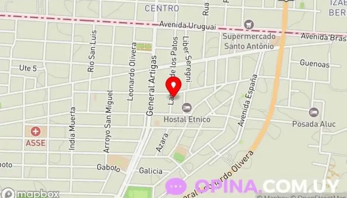 mapa de Academia de Judo Ippon Escuela de judo en Chuy