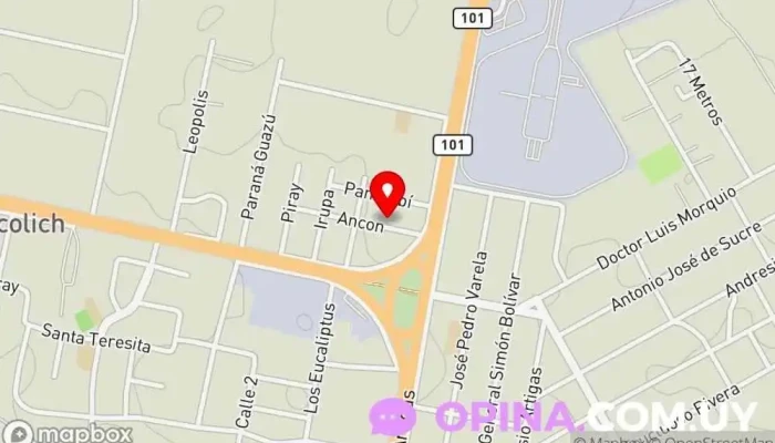 mapa de Academia deTaekwon-Do ITF Horang-I Jumook, Gimnasio Aventurer@s_ Gimnasio en Empalme Nicolich