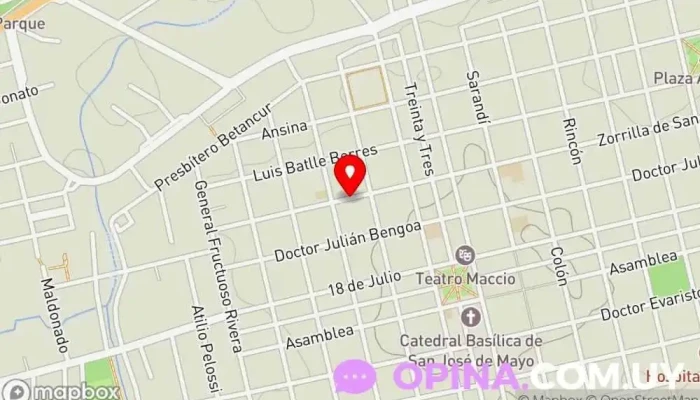 mapa de Academia Master Computación Comercio en San José de Mayo