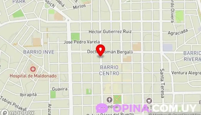 mapa de Academia Matemática Punta , Clases particulares Matematica Economía y Contabilidad Escuela en Maldonado