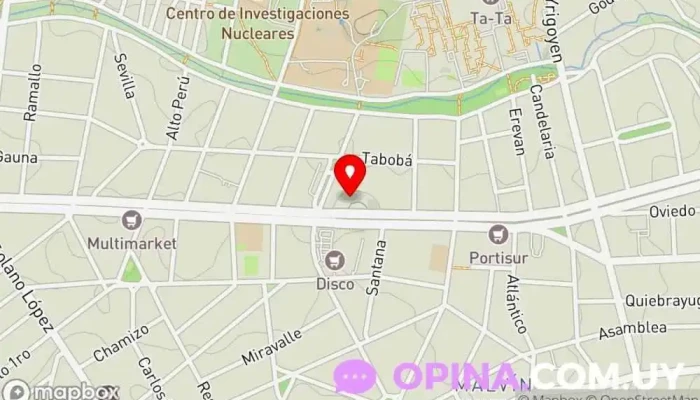 mapa de Academia Matrix Uruguay Oficinas de empresa en Montevideo