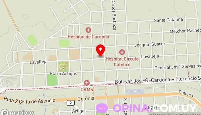 mapa de Academia Mercantil Ariel Escuela universitaria en Cardona