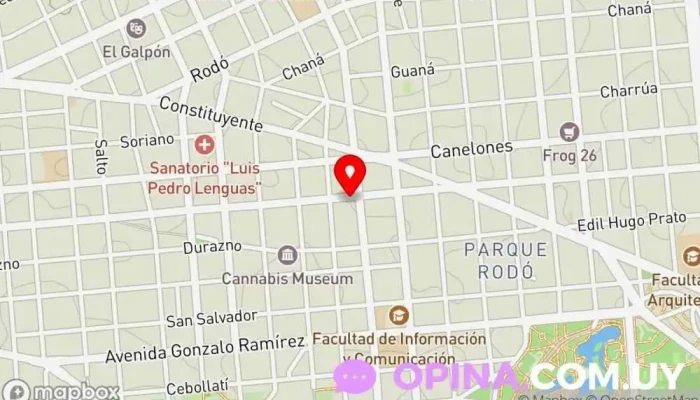 mapa de Academia Nacho Cardozo Academia de baile en Montevideo