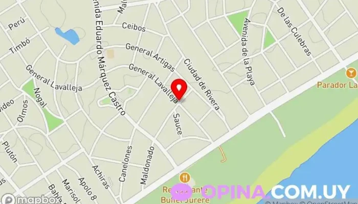 mapa de Academia NS Centros de formación para obtener el carné de conducir en Ciudad de la Costa