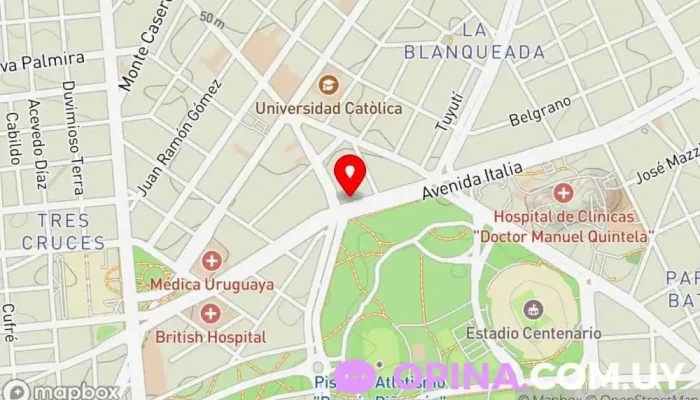 mapa de Academia Shopping Autoescuela, Institución educativa en Montevideo