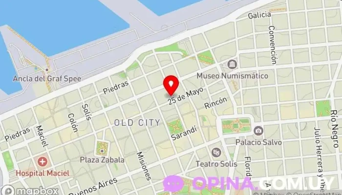 mapa de Academia Uruguay Spanish school Academia de idiomas en Montevideo