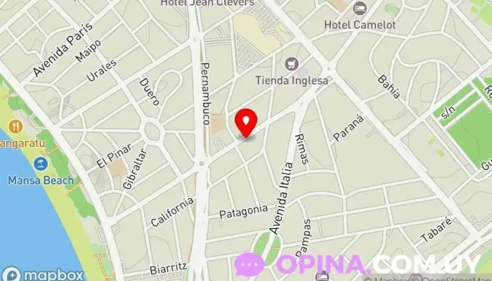 mapa de Academia Uruguaya de las Artes Artista en Punta del Este