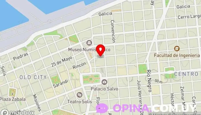 mapa de Academias Pitman Institución educativa en Montevideo