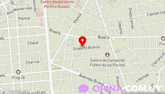 mapa de Acressur Propiedades Agencia inmobiliaria en Montevideo