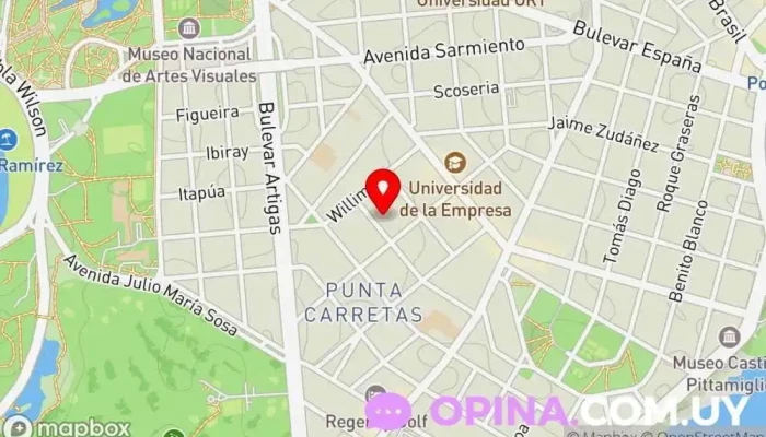 mapa de Adagio Librería café Cafetería, Centro cultural, Tienda de bolígrafos en Montevideo