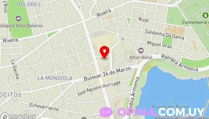 mapa de Adiu Agencia inmobiliaria en Montevideo