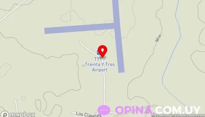mapa de Aeroclub de Treinta y tres Escuela en Treinta y Tres
