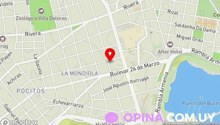 mapa de Afford Propiedades Agencia inmobiliaria en Montevideo