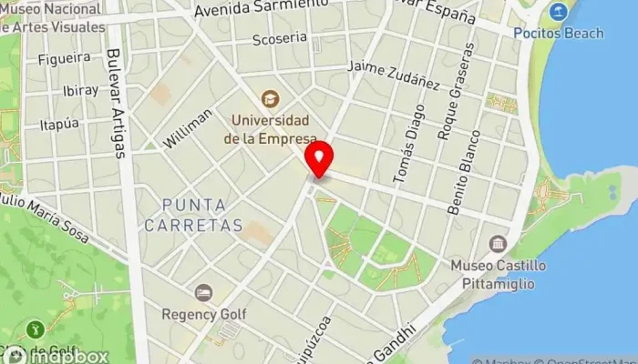 mapa de Aiello Heladería, Cafetería, Pastelería en Montevideo