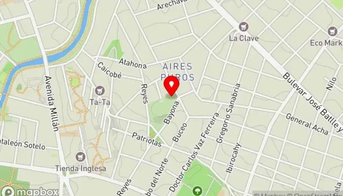 mapa de Aires Puros  en Montevideo