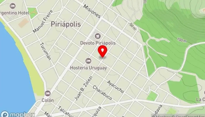 mapa de Al Tato Pizzería en Piriápolis