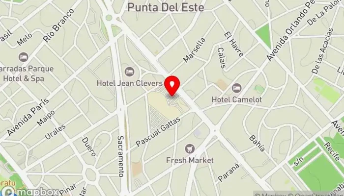 mapa de Al Toke Poke  en Punta del Este