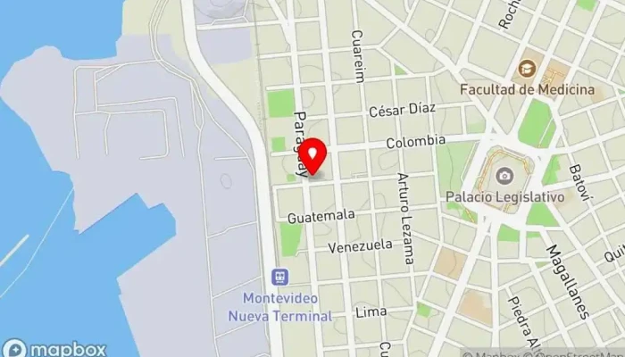 mapa de Al toque Restaurante de comida rápida en Montevideo