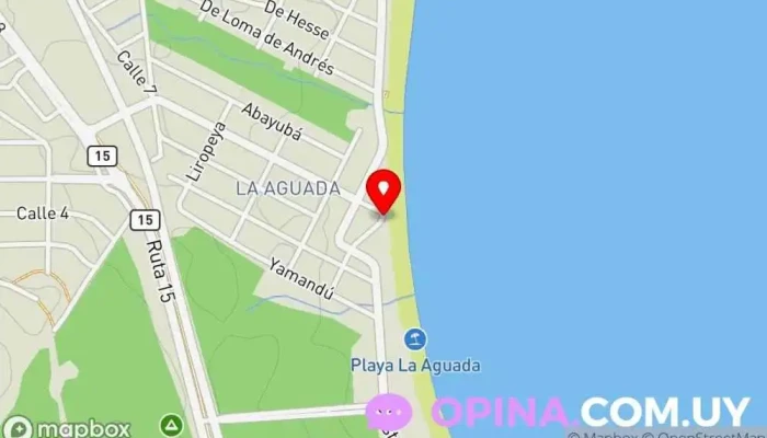 mapa de Alaia, Escuela de SURF Escuela de surf en La Paloma