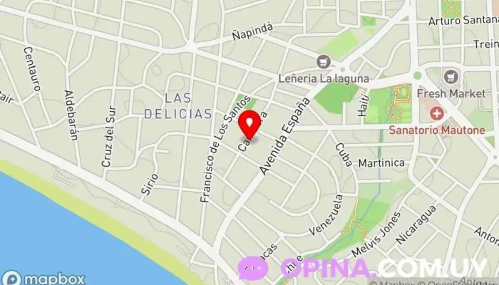 mapa de Alberto Prandi Propiedades Consultor inmobiliario en Maldonado