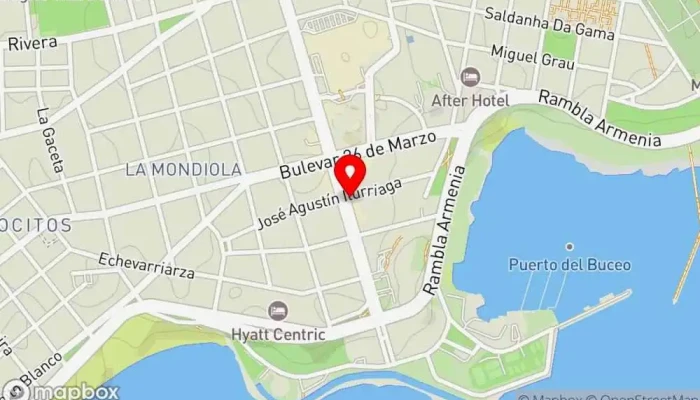 mapa de Alberto's Restaurante en Montevideo