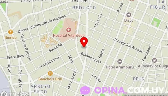 mapa de ALBERZANA s.a. Imprenta en Montevideo