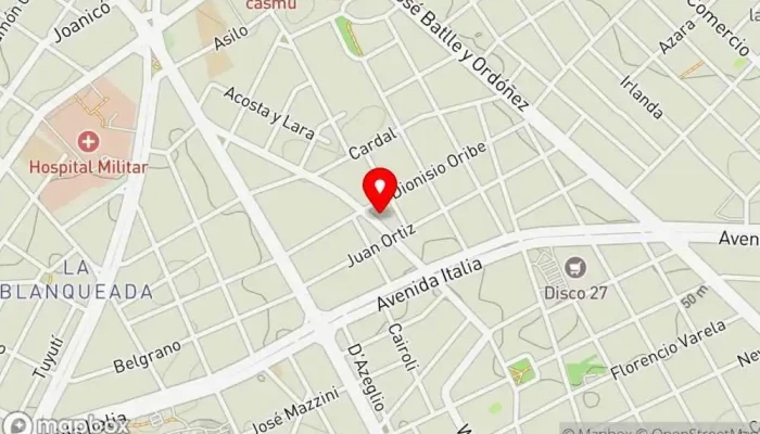 mapa de Albi's Panaderia Panadería en Montevideo