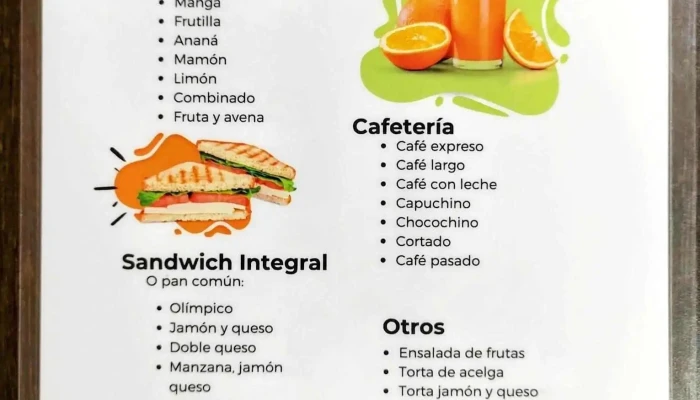 Ale Confiteria Cafe Menu - Cafetería