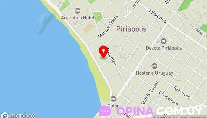 mapa de Alejandra Leivas Agentes inmobiliarios en Piriápolis