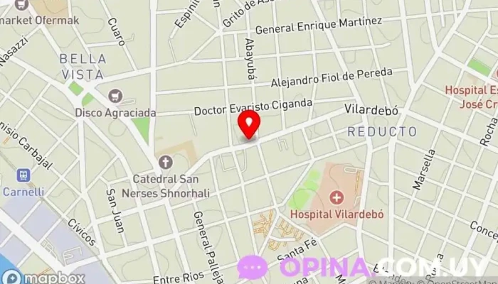 mapa de Alen Buslón Negocios Inmobiliarios Agencia inmobiliaria en Montevideo