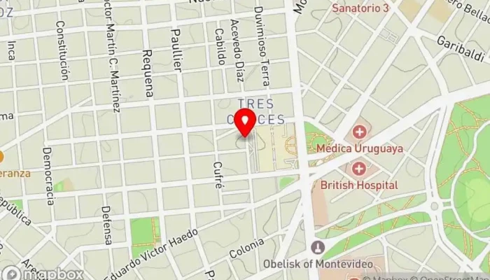 mapa de Alfa Suites Hotel en Montevideo