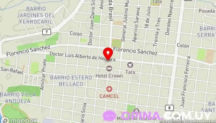 mapa de Alianza Francesa Escuela en Melo